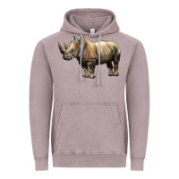 Vintage Zinc Rhino Illustrations Vintage Hoodie - LillyAllenDesigns