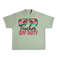 Oil Green teacher off duty Urban Heavy Tee - MaliasSmallBusiness