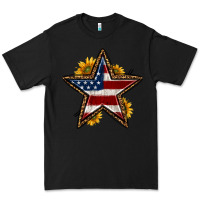 Black western 4th of july star Premium Tee - HRA Design Shop