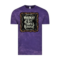 Cloud Purple whiskey bent hell bound black Vintage Tee - AdoDesignShop