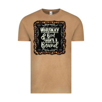 Vintage Camel whiskey bent hell bound black Vintage Tee - AdoDesignShop