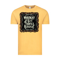 Vintage Mustard whiskey bent hell bound black Vintage Tee - AdoDesignShop