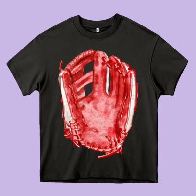 Catchers Mitt Fa Element Heavy Core Tee Designed By Fadigitalartstudio