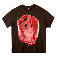 Chocolate Brown Catchers Mitt Fa Element Heavy Core Tee - FaDigitalArtStudio