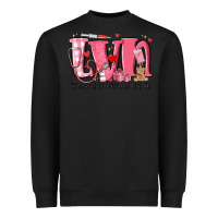 Black lvn licensed vocational nurse valentine's day Heavyweight Sweatshirt - MaliasSmallBusiness