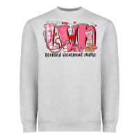 Heather Grey lvn licensed vocational nurse valentine's day Heavyweight Sweatshirt - MaliasSmallBusiness