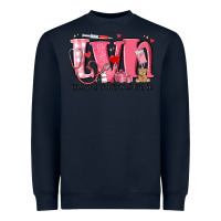 Navy lvn licensed vocational nurse valentine's day Heavyweight Sweatshirt - MaliasSmallBusiness
