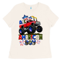 Bone All American Boy 4th july Ladies Tee - CowGirlArtShop