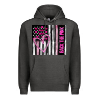 Charcoal Heather back the pink Premium Hoodie - TumblerDesignByShophia