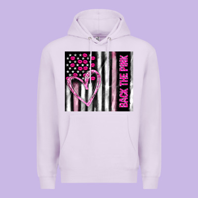 Back The Pink Premium Hoodie Designed By Tumblerdesignbyshophia