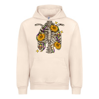 Sandshell Mardi Gras chest sunflowers skeleton Urban Hoodie - FaDigitalArtStudio