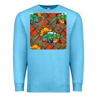 Ocean Blue Fall truck Premium Sweatshirt - NancyCooperArtShop