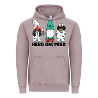 Vintage Zinc hero gnomies african american nurse gnomies medical gnomies Vintage Hoodie - BarkalooDesign