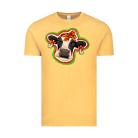 Vintage Mustard christmas heifer Vintage Tee - Jasminsmagicworld