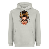 Moon Dust caucasian leopard messy bun Heavyweight Hoodie - texasbilliewilder