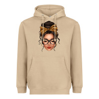 Mushroom caucasian leopard messy bun Heavyweight Hoodie - texasbilliewilder