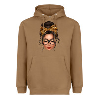 Toasted Coconut caucasian leopard messy bun Heavyweight Hoodie - texasbilliewilder