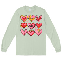 Matcha sketch hearts Long Sleeve Tee - MaliasSmallBusiness