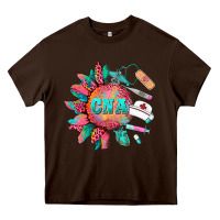 Chocolate Brown western certified nurse asistant  medical instruments Heavy Core Tee - BarkalooDesign