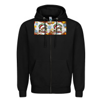 Black When You're Dead Inside But It's Christmas Hippie Skeleton Santa Zipper Hoodie - Artiststas