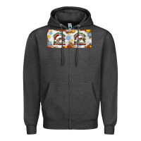 Charcoal Heather When You're Dead Inside But It's Christmas Hippie Skeleton Santa Zipper Hoodie - Artiststas