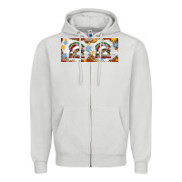 Dove Grey When You're Dead Inside But It's Christmas Hippie Skeleton Santa Zipper Hoodie - Artiststas