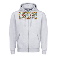 Heather Grey When You're Dead Inside But It's Christmas Hippie Skeleton Santa Zipper Hoodie - Artiststas