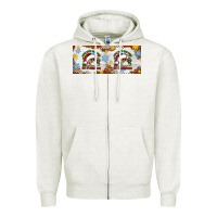 Oatmeal Heather When You're Dead Inside But It's Christmas Hippie Skeleton Santa Zipper Hoodie - Artiststas