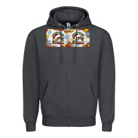 Smoke When You're Dead Inside But It's Christmas Hippie Skeleton Santa Zipper Hoodie - Artiststas