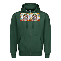 Sports Green When You're Dead Inside But It's Christmas Hippie Skeleton Santa Zipper Hoodie - Artiststas