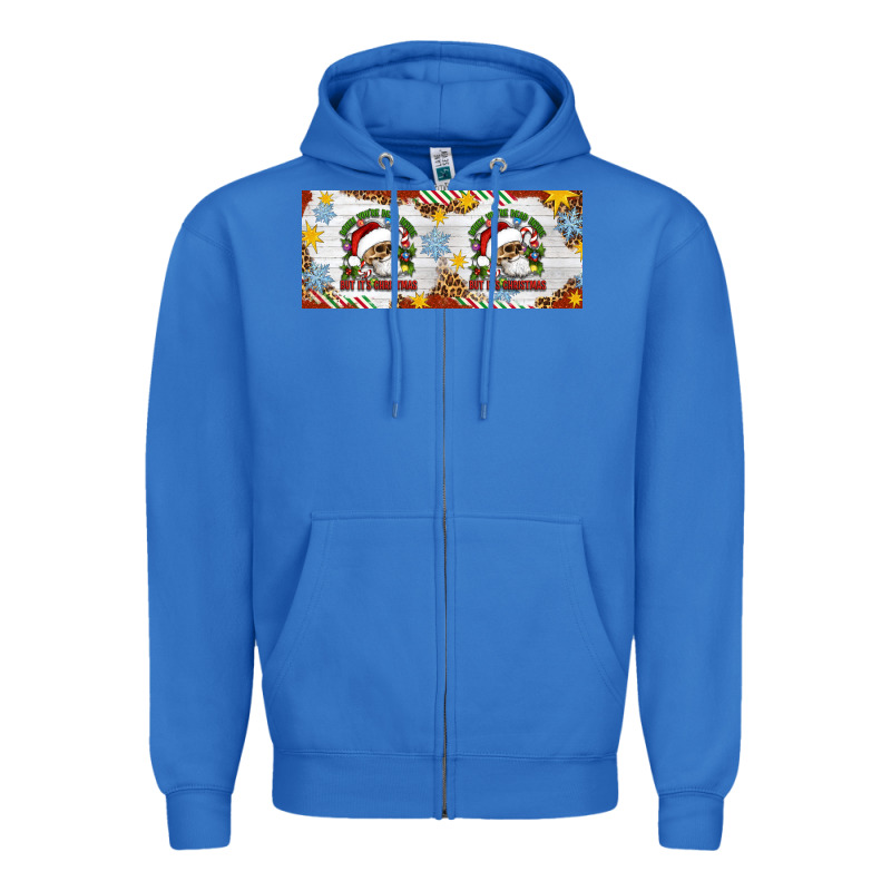 When You're Dead Inside But It's Christmas Hippie Skeleton Santa Zipper Hoodie by Artiststas | Teevron