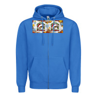 True Royal When You're Dead Inside But It's Christmas Hippie Skeleton Santa Zipper Hoodie - Artiststas