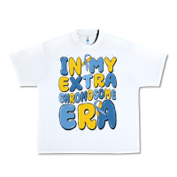 White in my extra chromosome era Urban Heavy Tee - MaliasSmallBusiness