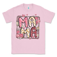 Bubblegum Pink floral mama Classic Tee - MaliasSmallBusiness