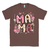 Chestnut floral mama Classic Tee - MaliasSmallBusiness