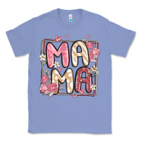 Colony Blue floral mama Classic Tee - MaliasSmallBusiness