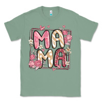 Sage floral mama Classic Tee - MaliasSmallBusiness