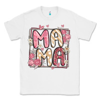 White floral mama Classic Tee - MaliasSmallBusiness
