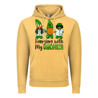 Vintage Mustard hanging with my gnomies african american nurse gnomies Vintage Hoodie - BarkalooDesign