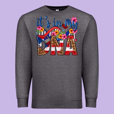 Its In My Dna Puerto Rico Premium Sweatshirt Designed By Texasbilliewilder