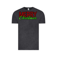Vintage Black merry christmas tartan Vintage Tee - Jasminsmagicworld