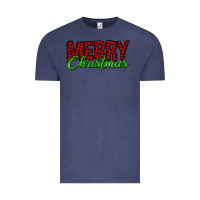 Vintage Denim merry christmas tartan Vintage Tee - Jasminsmagicworld
