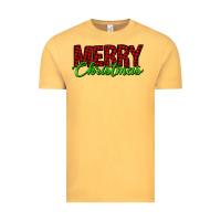 Vintage Mustard merry christmas tartan Vintage Tee - Jasminsmagicworld