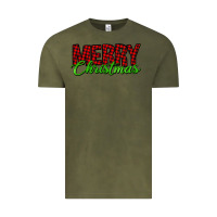Vintage Olive merry christmas tartan Vintage Tee - Jasminsmagicworld