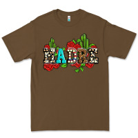 Cacao madre with roses and cactus Premium Tee - AdoDesignShop