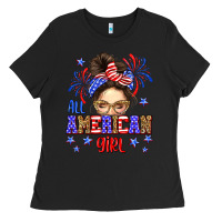 Black All American girl Ladies Tee - Neo Western