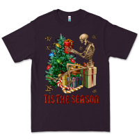 Plum Skeleton tis the season Premium Tee - FaDigitalArtStudio