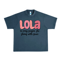 Midnight Navy lola in every season, she shines with grace Urban Heavy Tee - MaliasSmallBusiness