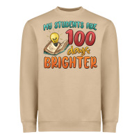 Mushroom my students 100 days brighter Heavyweight Sweatshirt - MaliasSmallBusiness