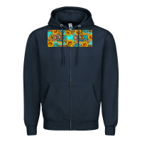 Navy Cozy Vibes Zipper Hoodie - Artiststas